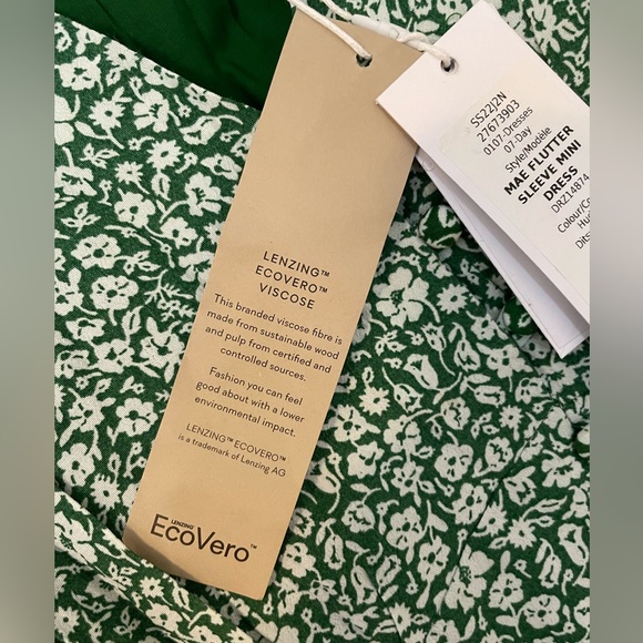 Evernew Mae Flutter-Sleeve Mini Dress - Picture 6 of 8